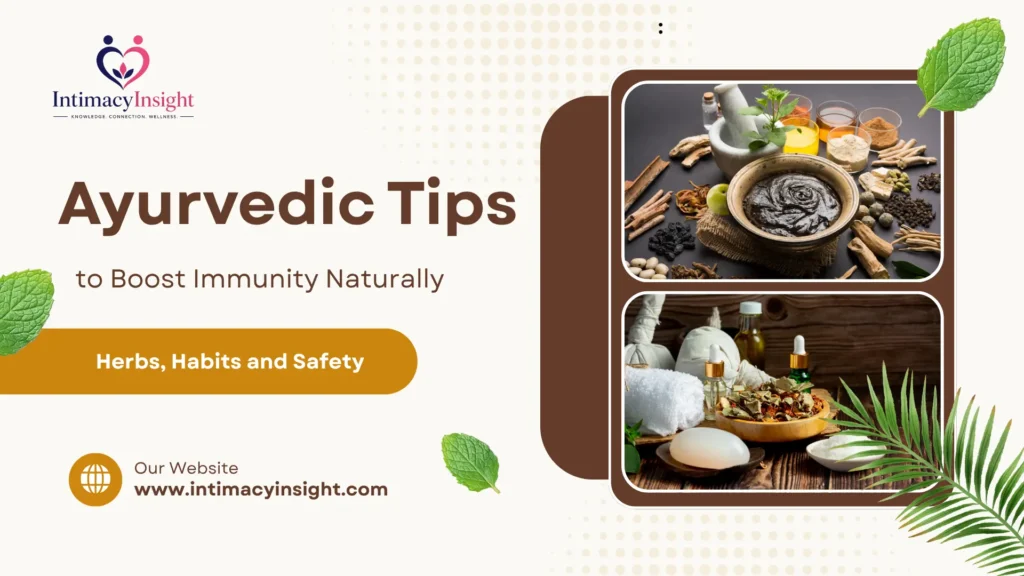Ayurvedic tips to boost immunity naturally with herbal paste, spices, and traditional wellness ingredients